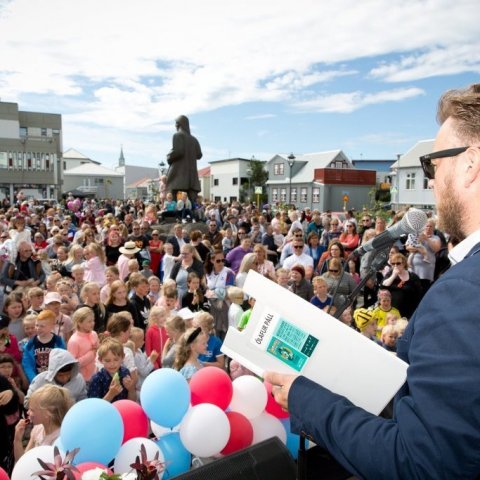Ólafur Páll Gunnarsson stýrði dagskrá