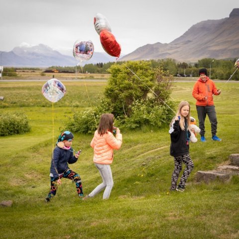 Skemmtileg stund á Byggðasafninu í Görðum