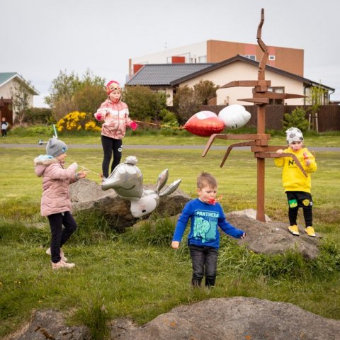 Skemmtileg stund á Byggðasafninu í Görðum