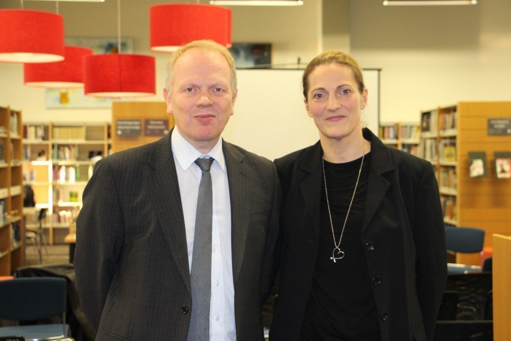Illugi og Hildur Karen Aðalsteinsdóttir sem kynnti margbreytilegar kennsluaðferðir í umferðarfræðslu.