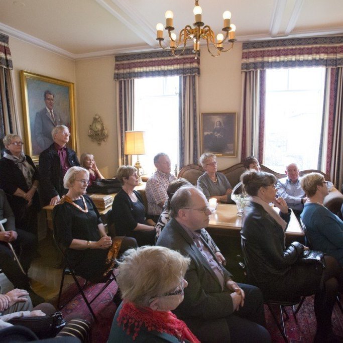 Þau Hanna Þóra sópran söngkona og Birgir Þórisson píanóleikari fluttu fallega tóna.