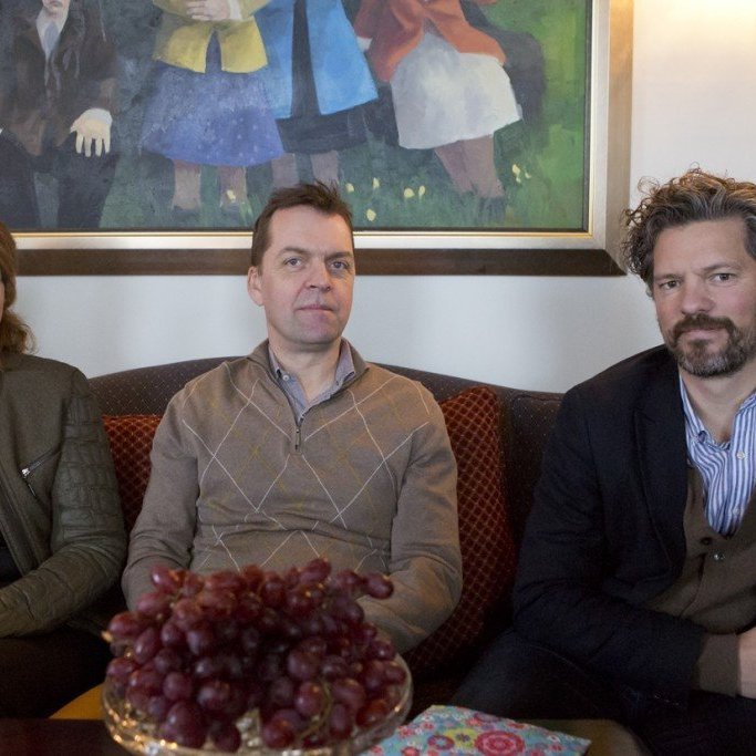 Regína Ásvaldsdóttir bæjarstjór, Birgi Pálsson og Dagur B. Eggertsson borgarstjóri.