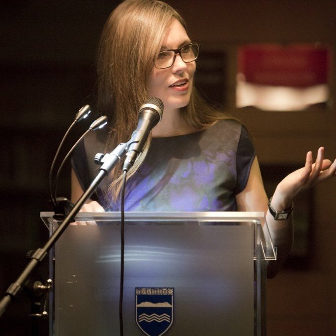 Sigurbjörg Þrastardóttir, bæjarlistamaður Akraness árið 2013.