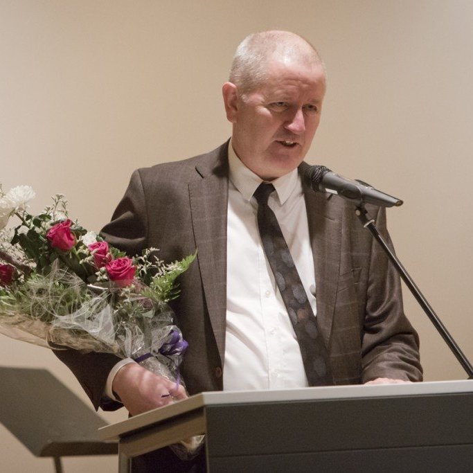 Lárus Sighvatsson skólastjóri tónlistarskólans.