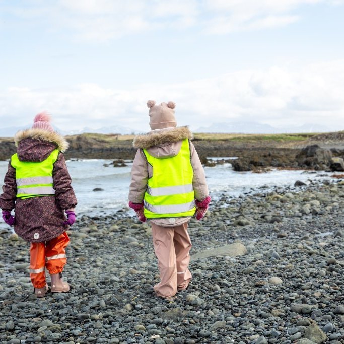 Sæskrímsli í Kalmansvík - Unnið af elstu deild leikskólans Garðaseli (2024)
Ljósmynd: Guðni Hannesson