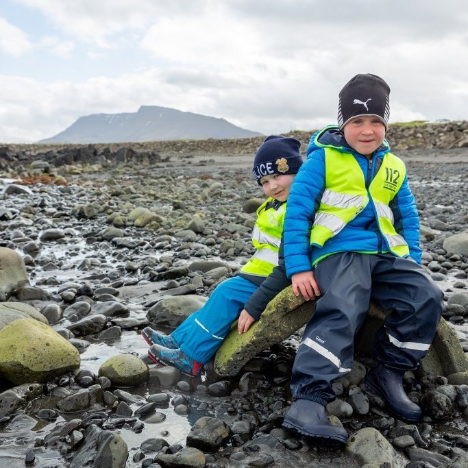 Sæskrímsli í Kalmansvík - Unnið af elstu deild leikskólans Garðaseli (2024)
Ljósmynd: Guðni Hannesson