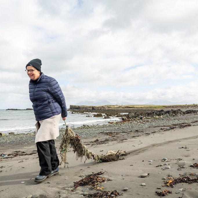 Sæskrímsli í Kalmansvík - Unnið af elstu deild leikskólans Garðaseli (2024)
Ljósmynd: Guðni Hannesson