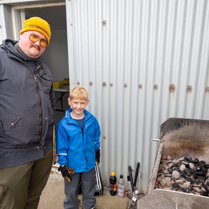 Sæskrímsli í Skarfavör - Unnið af 3.-7. bekk grunnskólanna í samvinnu við Þorpið og Tinnu Royal (2024)
Ljósmynd: Guðni Hannesson