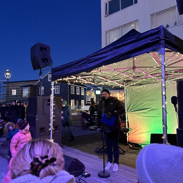 Hjörvar Gunnarsson sá um að kynna dagskránna.