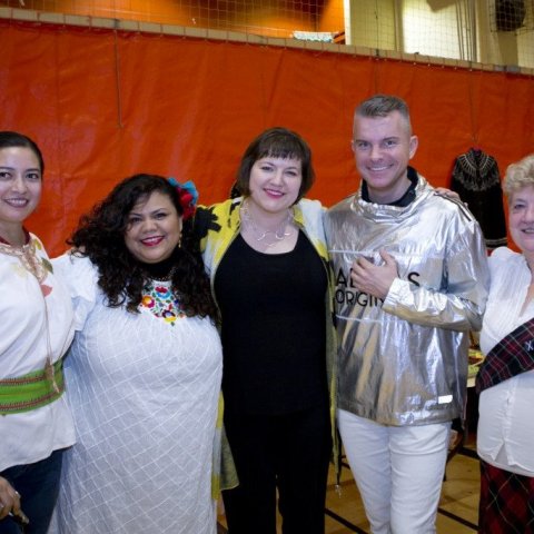 Góðir gestir með Forsetafrú Íslands, Eliza Reed, Páli Óskari og Pauline McCarthy.