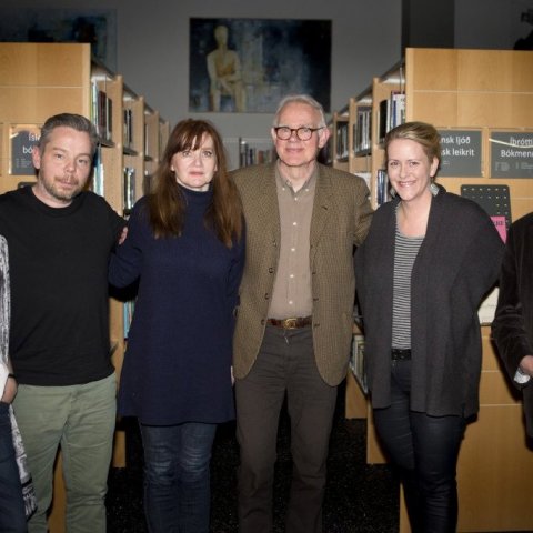 Sigurbjörg Þrastardóttir, Orri Harðarson, Auður Ava Ólafsdóttir, Pétur Gunnarsson, Lilja Sigurðardóttir og Ásmundur Ólafsson