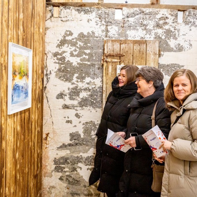 Listfélag Akraness hélt fjölbreytta og skemmtilega samsýningu ,,Hringiða