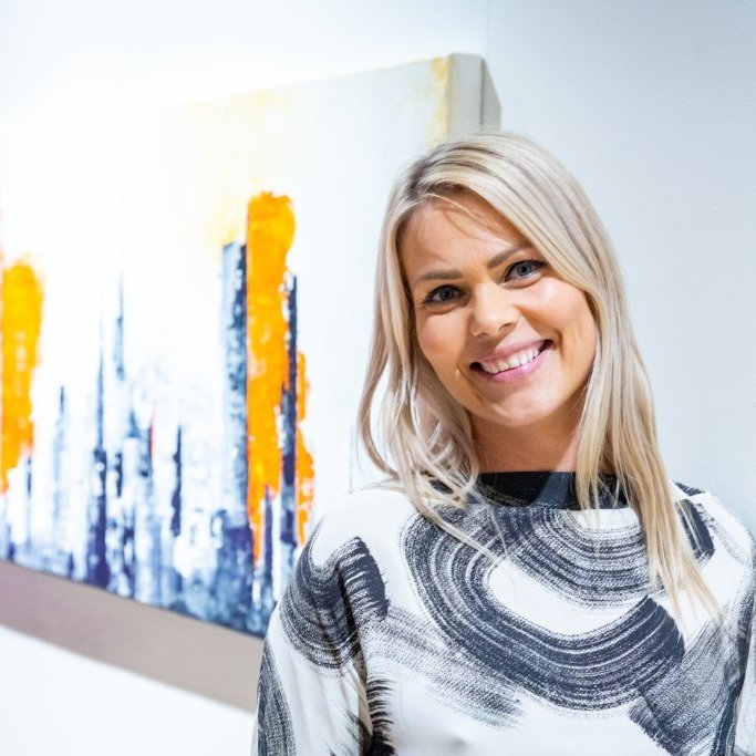 Eva Maren bauð á skemmtilega myndlistarsýningu ,,VIXI, ég hef lifað