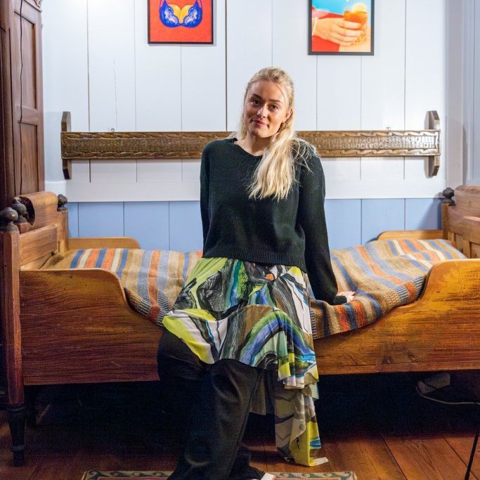 Birta Margrét Björgvinsdóttir sýndi skemmtieg ljósmyndaverk í Garðahúsi á samsýningu Byggðsafnsins í Görðum.
Ljósmyndir: Guðni Hannesson