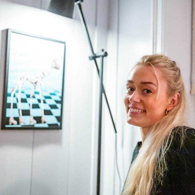 Birta Margrét Björgvinsdóttir sýndi skemmtieg ljósmyndaverk í Garðahúsi á samsýningu Byggðsafnsins í Görðum.
Ljósmyndir: Guðni Hannesson