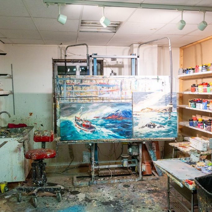 Af vinnustofu Bjarna Þórs á Vökudögum
Ljósmyndir: Guðni Hannesson