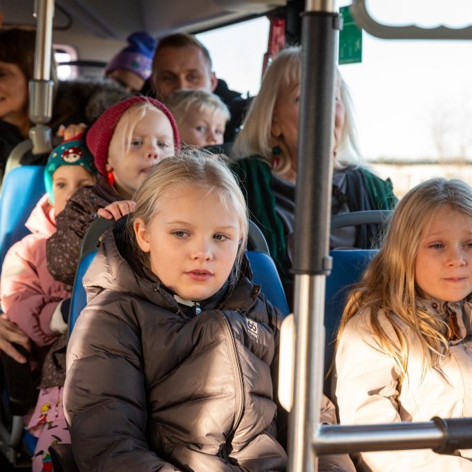 Listfélag Akraness bauð uppá menningarstrætó á Vökudögum. 
Ljósmynd: Guðni Hannesson