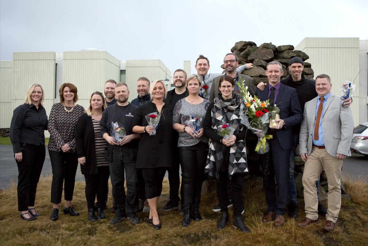 Handhafar menningarverðlauna Akraness 2016, Club 71, ásamt Ellu Maríu Gunnarsdóttur, Regínu Ásvaldsd…