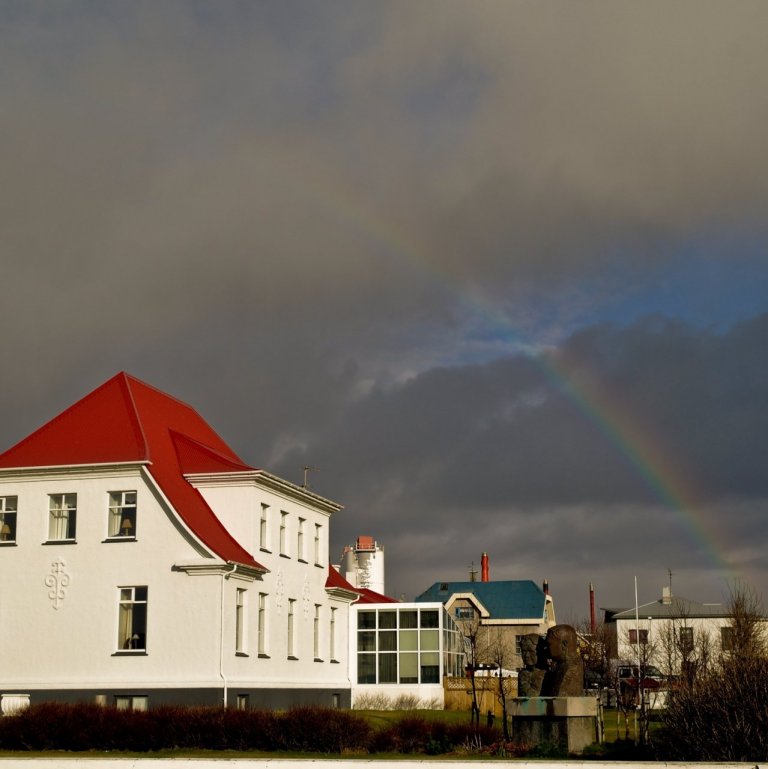 Haraldarhús. Ljósmynd, Finnur Andrésson.