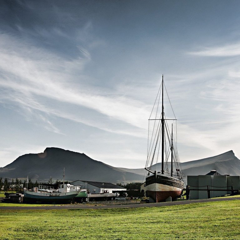 Safnasvæðið í Görðum. Ljósmynd: Finnur Andrésson