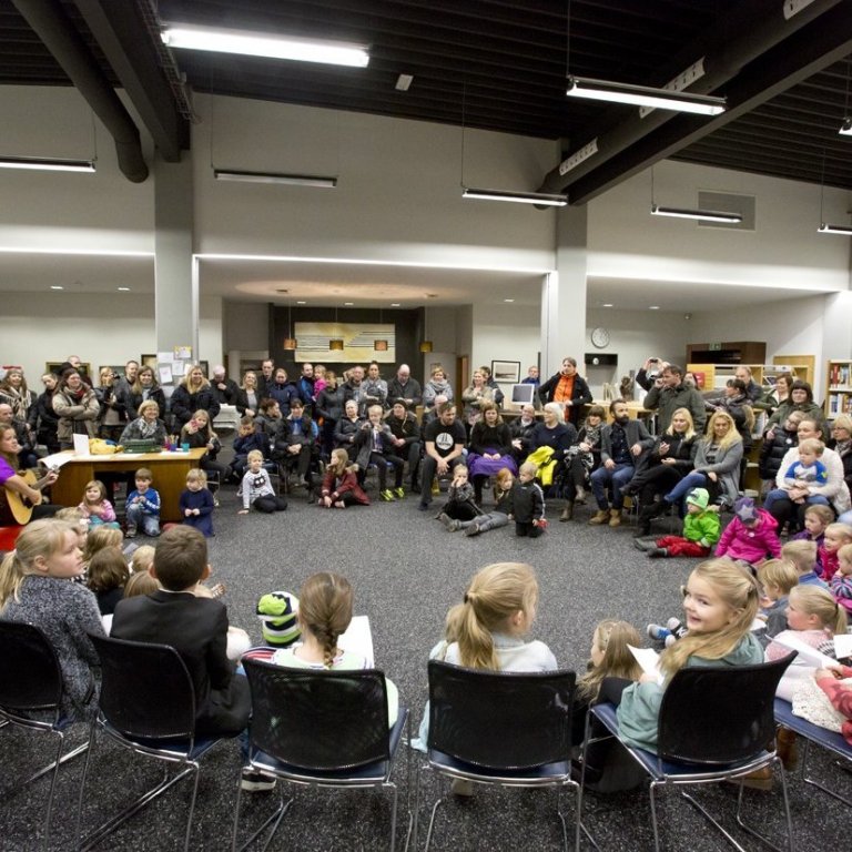 Fjölskyldustund á Vökudögum.