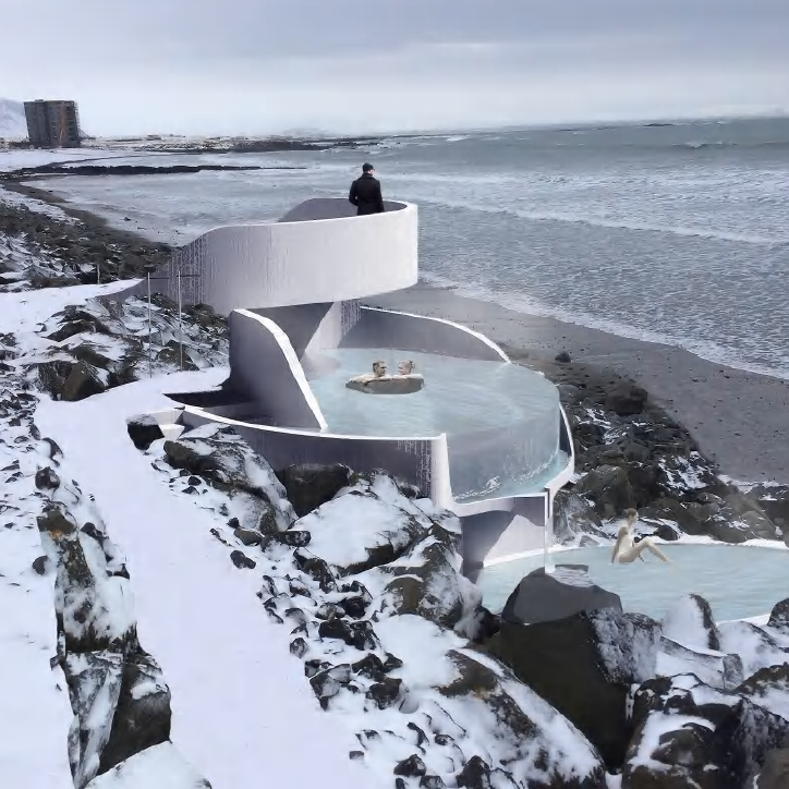 Samningur um byggingu Guðlaugar við Langasand