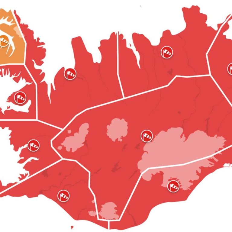 Kort/Veðurstofa Íslands