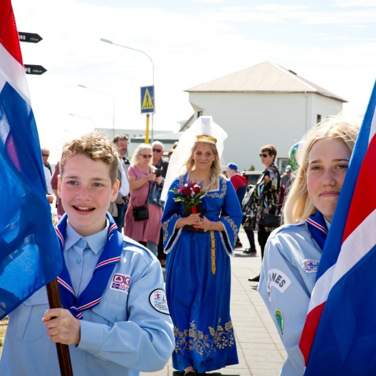 Þjóðhátíðardagurinn í blíðskapar veðri