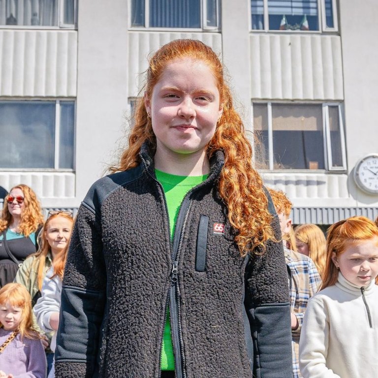 Ísabella Rós er rauðhærðasti Íslendingurinn 2025 / Mynd: Jón Gautur Hannesson