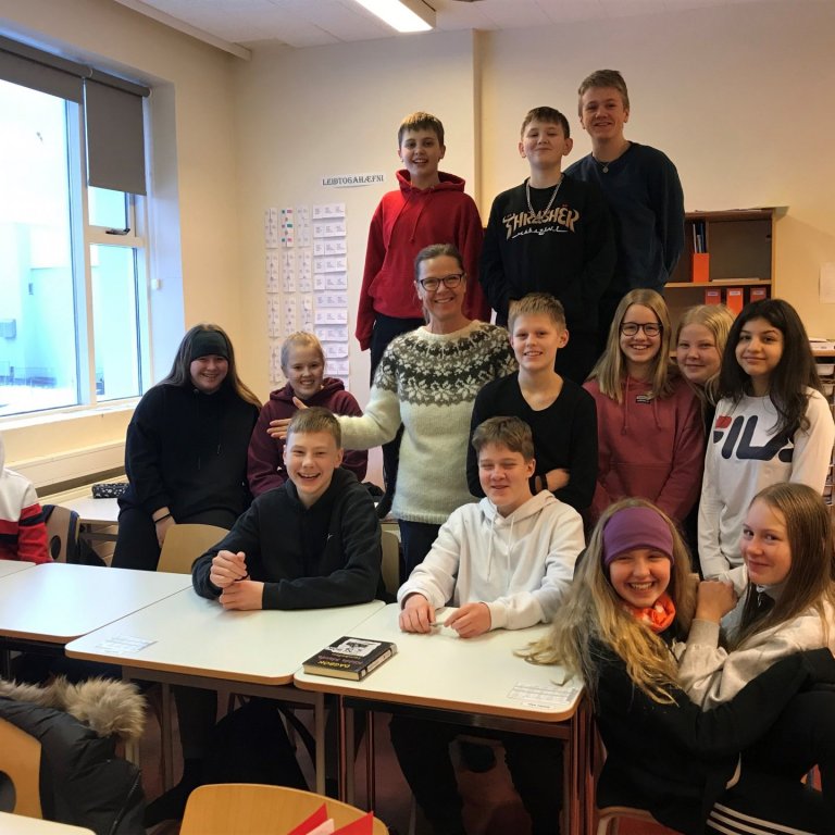 Danskur farkennari að störfum í grunnskólum Akraness
