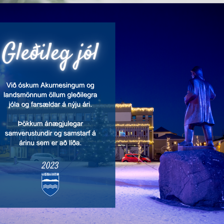 Gleðileg jól og farsælt komandi ár.