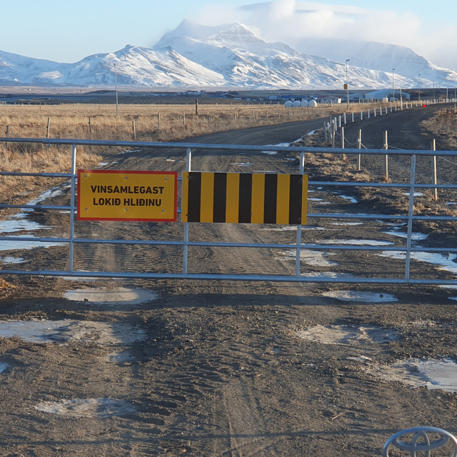 Elínarvegur eingöngu fyrir útivist og hestreiðar (áður Þjóðvegur).