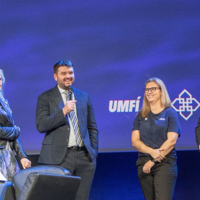 Heiða Björg Hilmisdóttir, formaður Sambands íslenskra sveitarfélaga, Ásmundur Einar Daðason, mennta-…