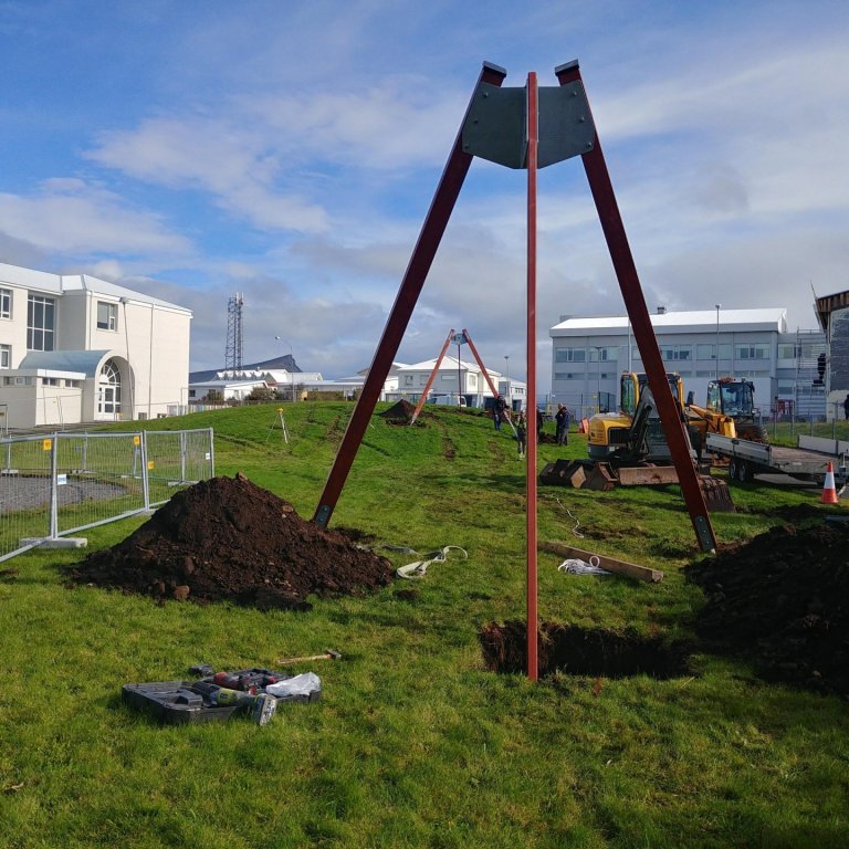 Endurgerð skólalóðar við Brekkubæjarskóla hafnar