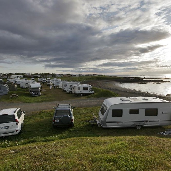 Tjaldsvæðið í Kalmansvík.