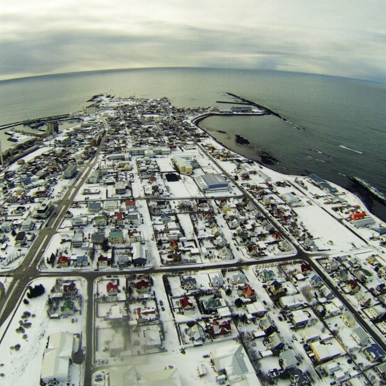 Yfirlitsmynd af Akranesi.