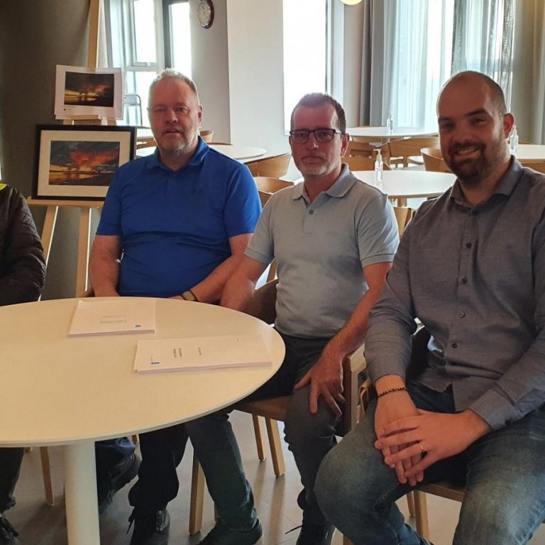 F.h. Alfreð Alfreðsson, Sigurður Páll Harðarson, Gísli Elí Guðnason og Björn Breiðfjörð Gíslason