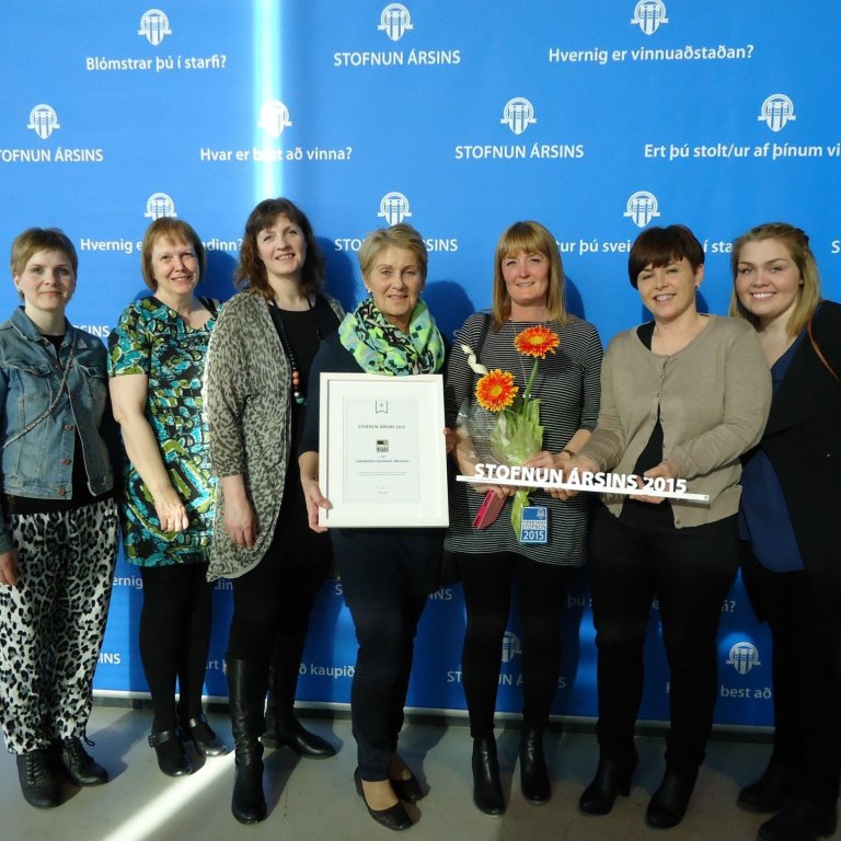 Starfsfólk leikskólans Garðasels.