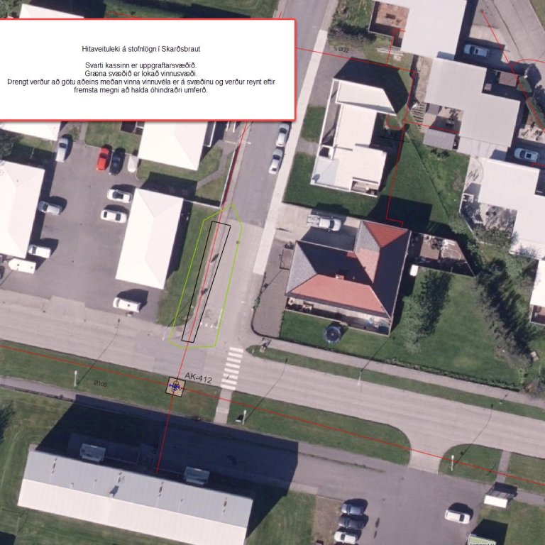 Garðabraut Skarðsbraut - truflun á umferð 7. janúar - 17. janúar