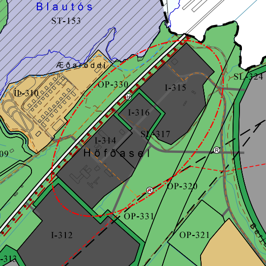 Breyting á aðalskipulagi Akranes 2021-2033 - Stækkun I-314