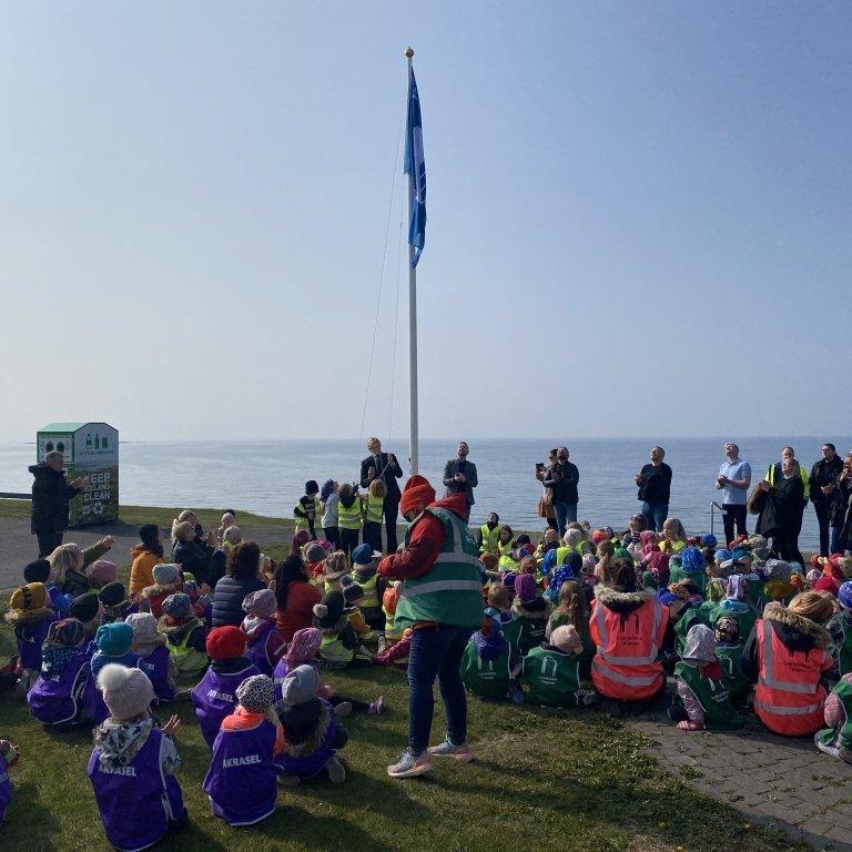 Langisandur viðurkenndur sem Bláfánaströnd í tólfta skiptið