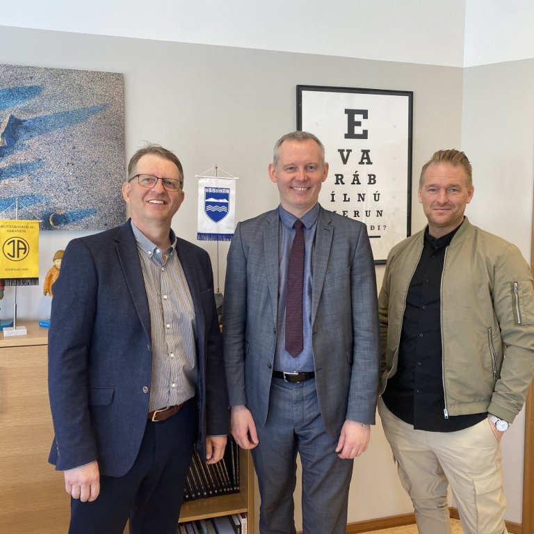 Alexander Eiríksson, Sævar Freyr Þráinsson og Guðmundur Sveinn Einarsson.