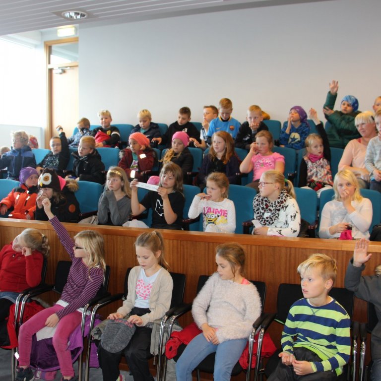 Nemendur þriðja bekkjar Grundaskóla.