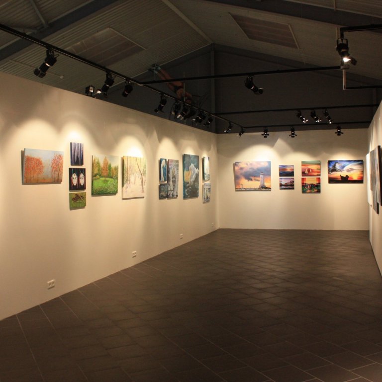 Myndlistarsýningin Flæði.