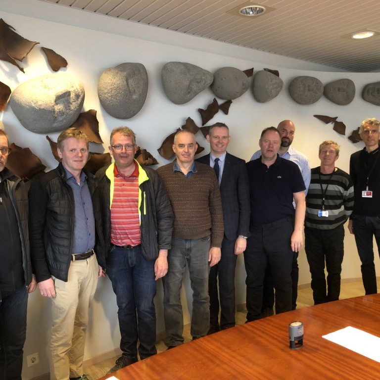 Frá vinstri: Sæmundu Víglundsson Borgarverk, Óskar Sigvaldason Borgarverk, Alfreð Þór Alfreðsson Akr…