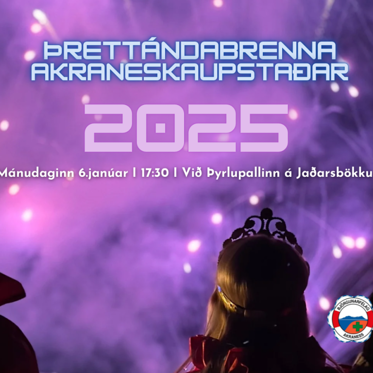 Þrettándabrenna Akraneskaupstaðar 2025
