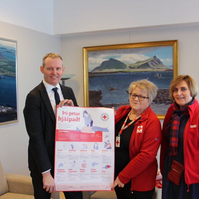 Sævar Freyr Þráinsson, Alda Vilhjálmsdóttir og Sigrún Jóhannsdóttir.