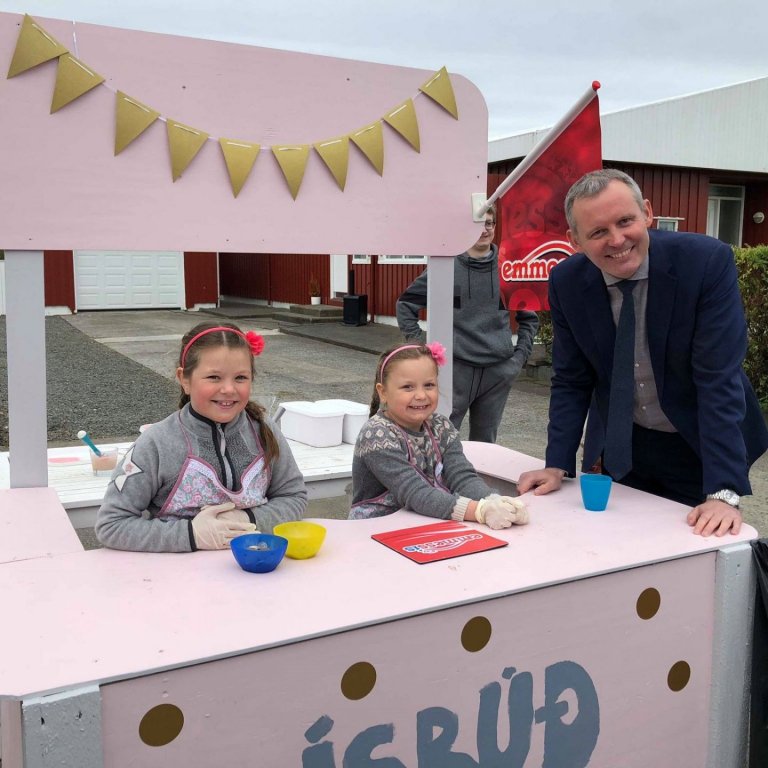 Ásdís Hekla, Stefanía Líf og Sævar Freyr.