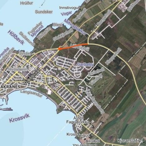 Malbikunarframkvæmdir á Akranesvegi