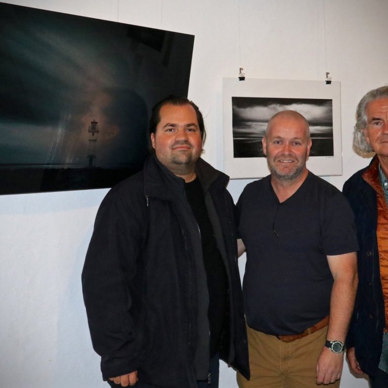 Marc Koegel, Hilmar Sigvaldason og Hajó Koegel faðir Marc. Ljósmyndari: Björn Lúðvíksson.